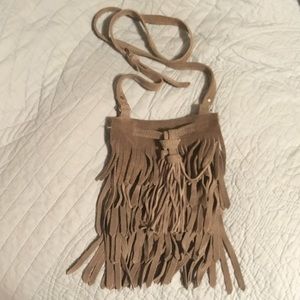 New without tags Zara suede fringe purse